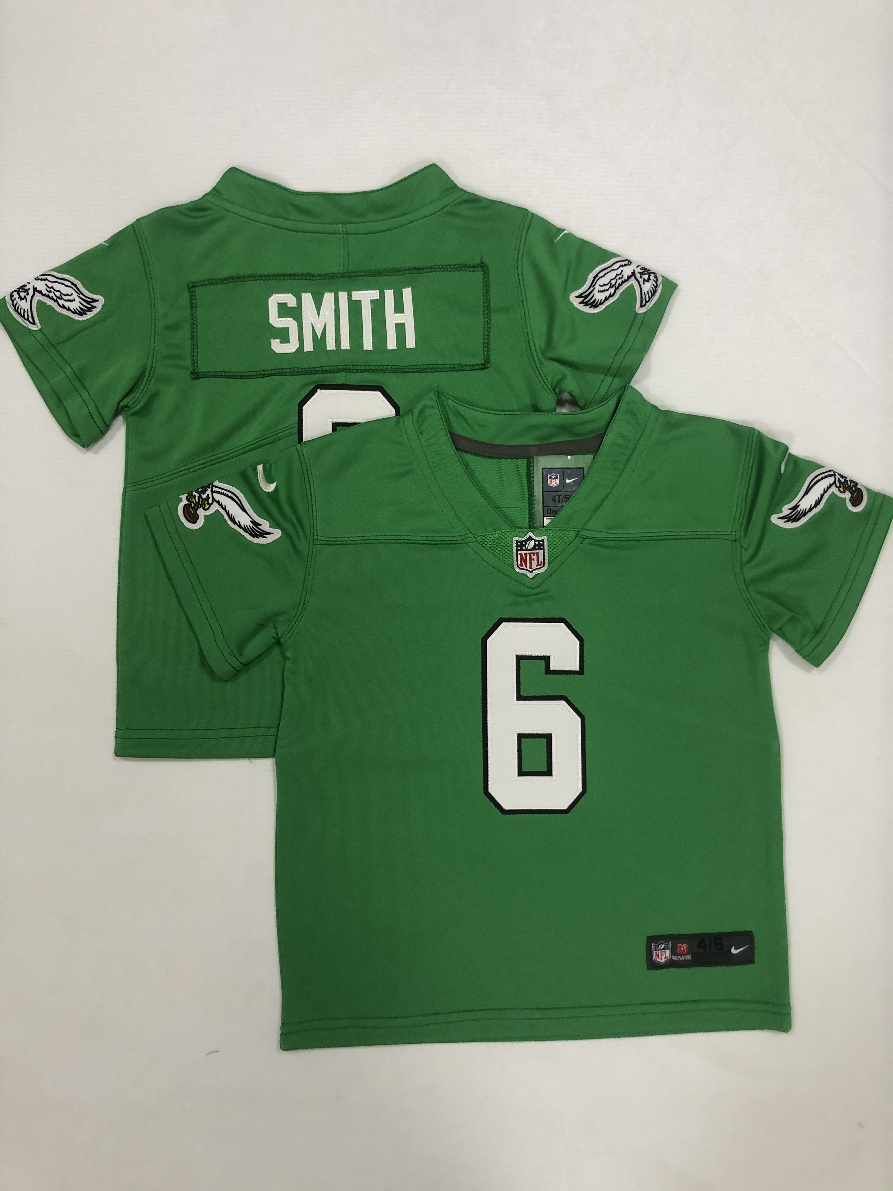 2023 Philadelphia Eagles #6 Smith Nike Kelly Green Alternate limited Toddler NFL Jersey